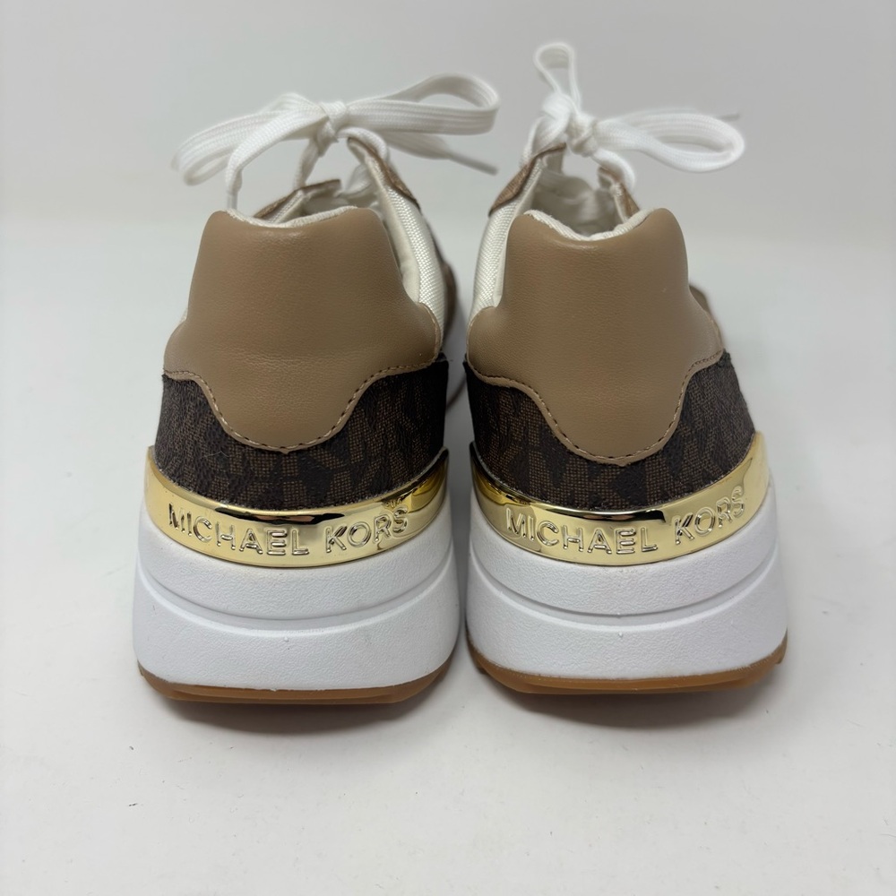 MICHAEL Michael Kors All Over Logo Print Sneakers Size 7.5 - Picture 4 of 12